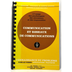 Communication et réseaux de communications - à l'usage des...