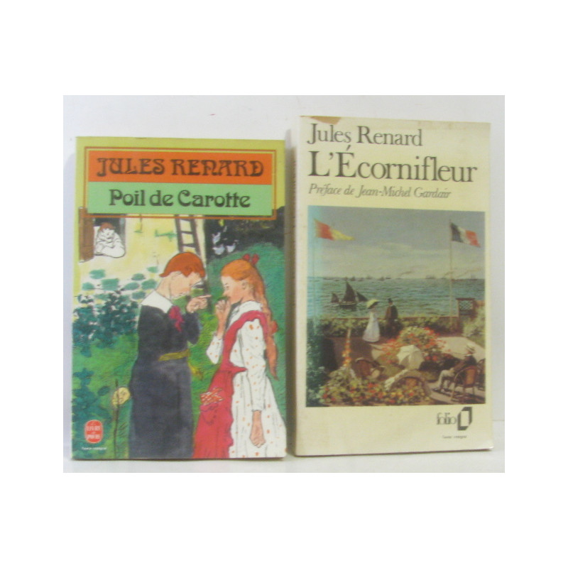 Poil de Carotte + L'écornifleur --- 2 livres