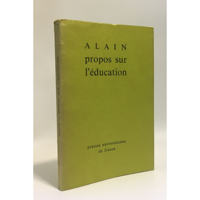Propos sur l'éducation