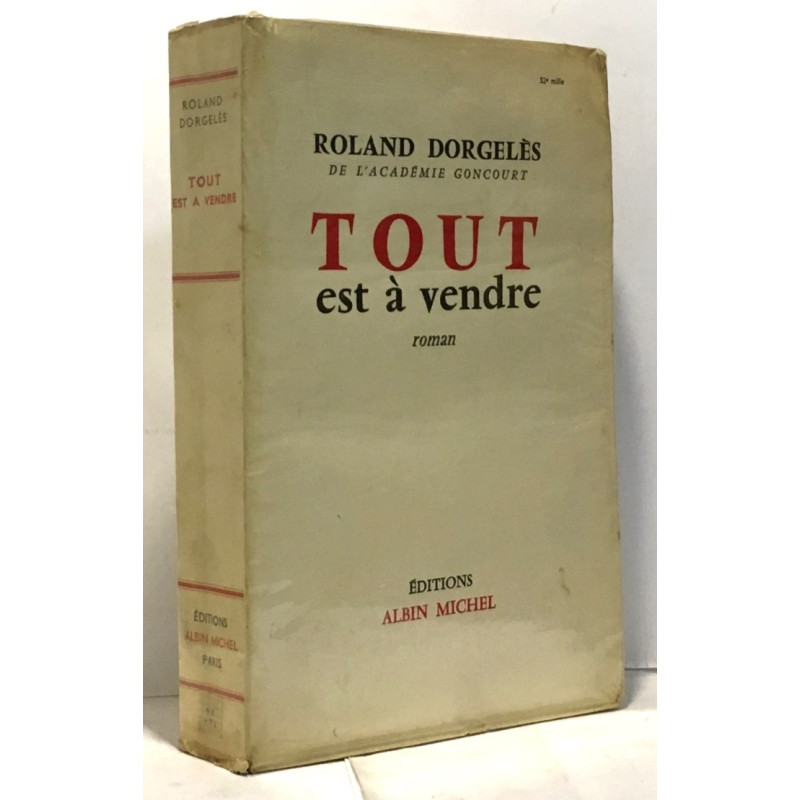Tout est à vendre