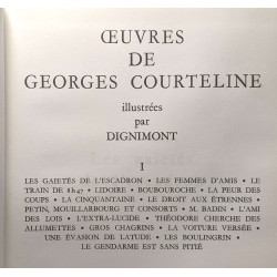 Oeuvres de georges courteline / illustrées par Dignimon / 2 tomes...