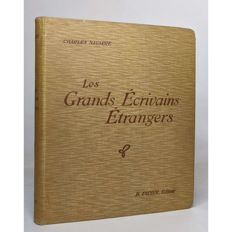 Les grands écrivains étrangers