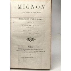 Mignon opéra comique en trois actes - 3e édition + Barbe-Bleue...