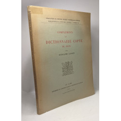 Compléments au dictionnaire copte de Crum - Biblitohèque d'études...