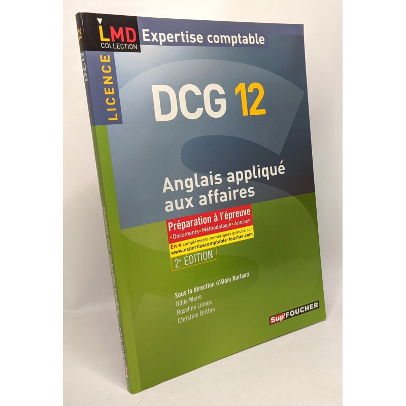DCG 12 - Anglais appliqué aux affaires