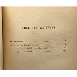 Foch l'armistice et la paix