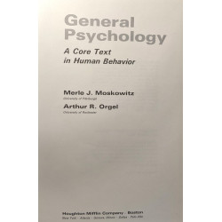 General Psychology - a Core Text in Human Behavior