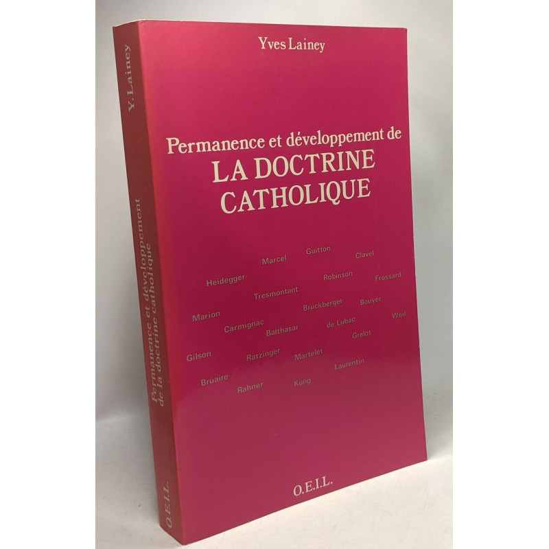 Permanence et développement de la doctrine catholique