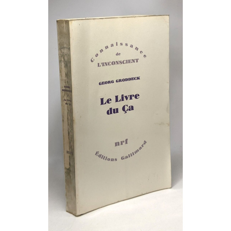 Le livre du ça - coll. connaissances de l'inconscient
