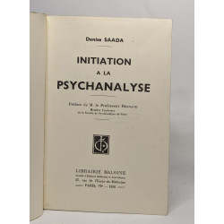 Initiation à la psychanalyse