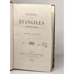 Études sur les évangiles apocryphes