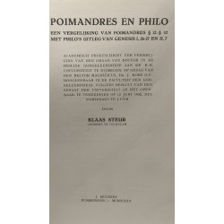 Poimandres en Philo - een vergelijking van poimandres 12 - 32 met...