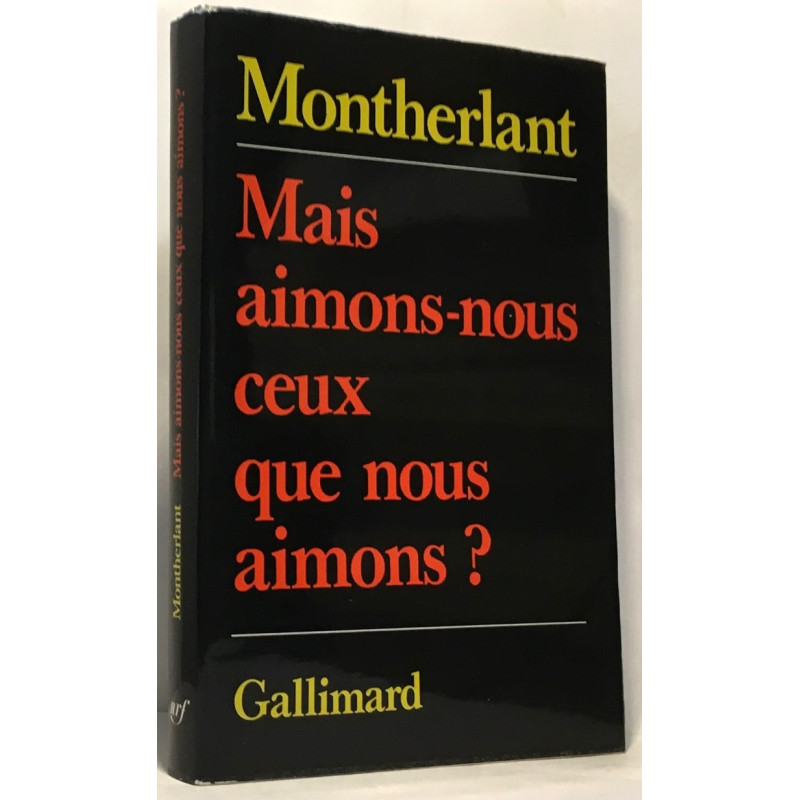 Mais aimons-nous ce que nous aimons