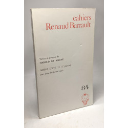 Cahiers Renaud Barrault N°84 - textes à propos de Harold et Maude...