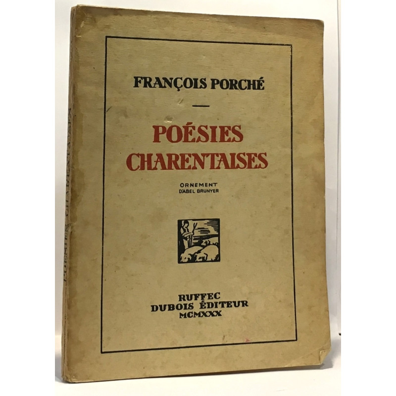 Poésies charentaise - ornement d'Abel Brunyer