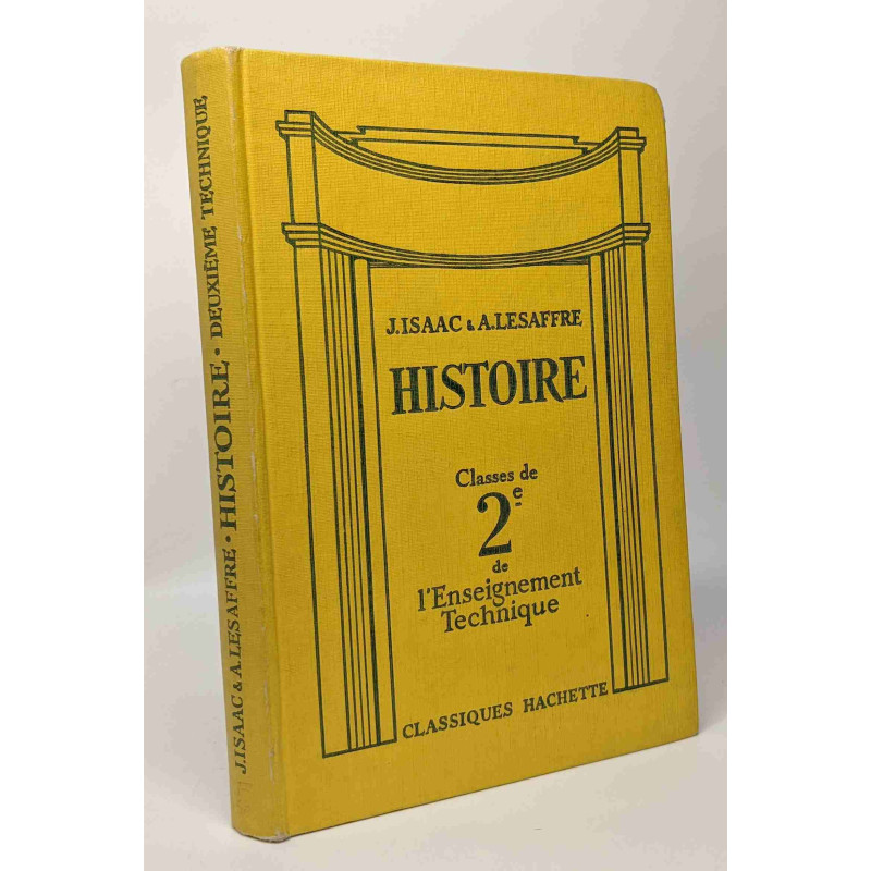 Histoire - classe de seconde de l'enseignement technique