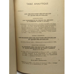 La responsabilité civile 1952