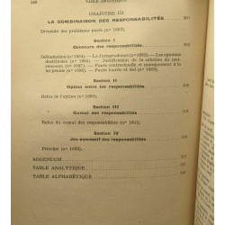 La responsabilité civile 1952
