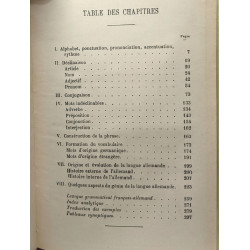 Grammaire allemande (1941 9e éd.) + Wer Will der kann I....