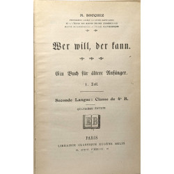 Grammaire allemande (1941 9e éd.) + Wer Will der kann I....
