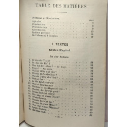 Grammaire allemande (1941 9e éd.) + Wer Will der kann I....