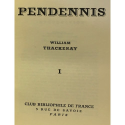 Pendennis --- tome un à trois