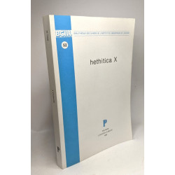 Hethitica X / bibliothèque des cahiers de l'institut de...