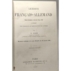 Lexique français-allemand à l'usage des candidats au baccalauréat...