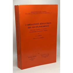 L'opéativité sémantique de récits-paraboles - sémiotique narrative...