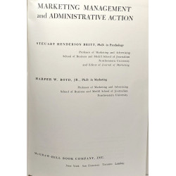 Marketing management and administrative action