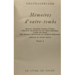 Mémoires d'Outre-tombe - Tome un et deux