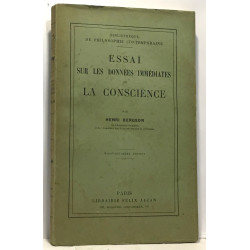 Essai sur les données immédiates de la conscience