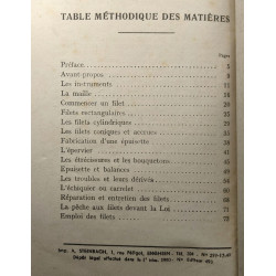 Les filets de pêche Fabrication Modèles Emploi Préface de G Nicole...