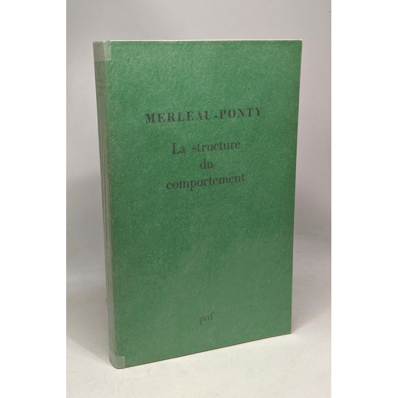 La structure du comportement - bibliothèque de philosophie...
