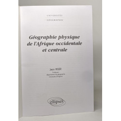 Géographie physique de l'Afrique occidentale et centrale (Universités)