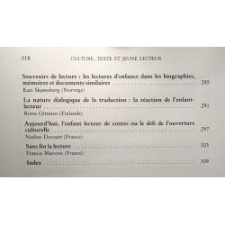 Culture texte et jeune lecteur