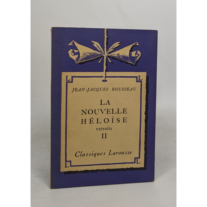 La nouvelle héloïse (extraits) II