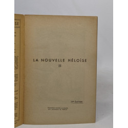 La nouvelle héloïse (extraits) II