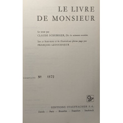 Le livre de monsieur