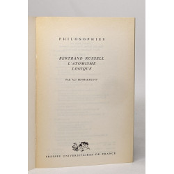 Bertrand Russell. l'atomisme logique