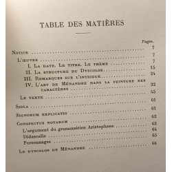 Ménandre - TOME I.1. La Samienne (1971) + TOME I.2. Le Dyscolos...
