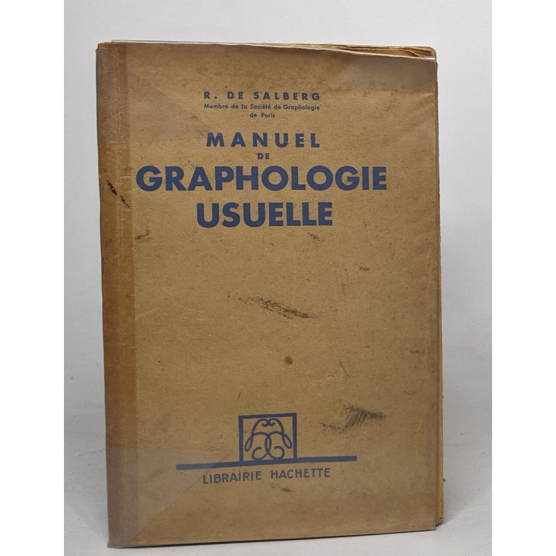 Manuel de graphologie usuelle