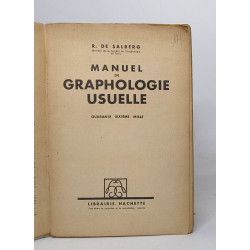 Manuel de graphologie usuelle