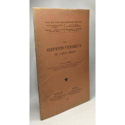 Les serpents venimeux du Congo Belge - mémoires tome XV fasc. 5 -...