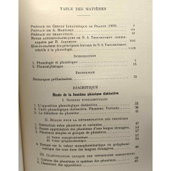 Principes de phonologie - réimpression de la Ire édition de 1949