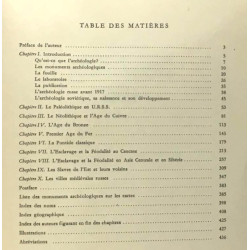 L'archéologie en U.R.S.S. - académie des sciences de l'U.R.S.S