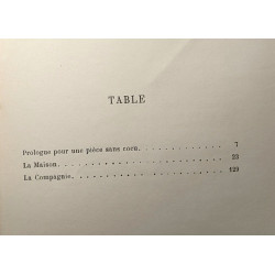 La maison - La compagnie - Théâtre - précédé de prologue pour une...