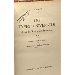 Les types universels dans la littérature française - illustrations...