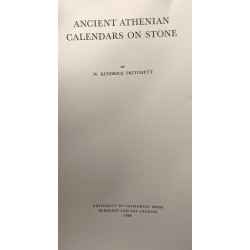 Ancient athenian calendars on stone - VOLUME 4 N°4 pp.267-402...