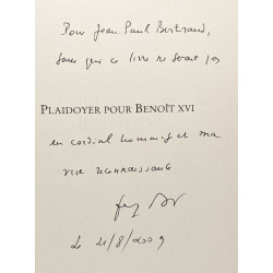 Plaidoyer pour Benoît XVI --- avec hommage de l'auteur